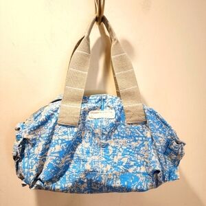 INVICTA Blue Canvas  Cotton Washable Tote Travel Weekend Bag